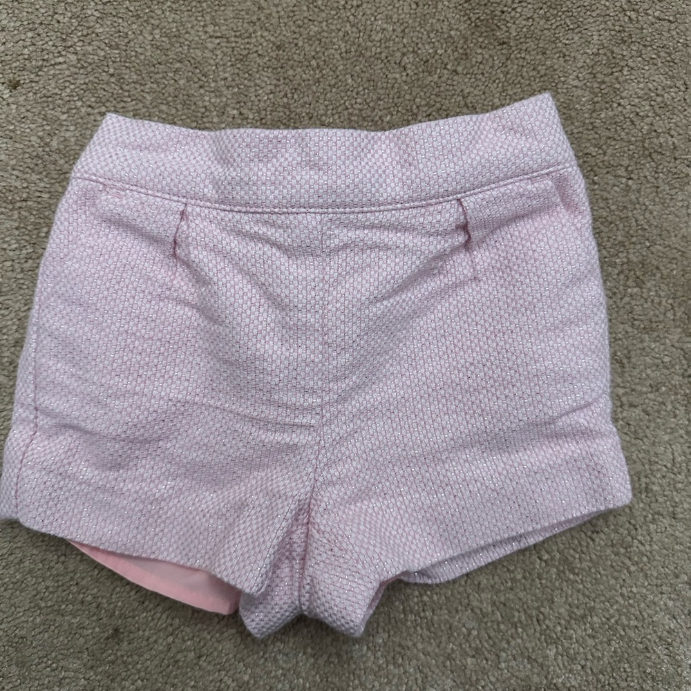 Janie and Jack Pink Tweed Shorts